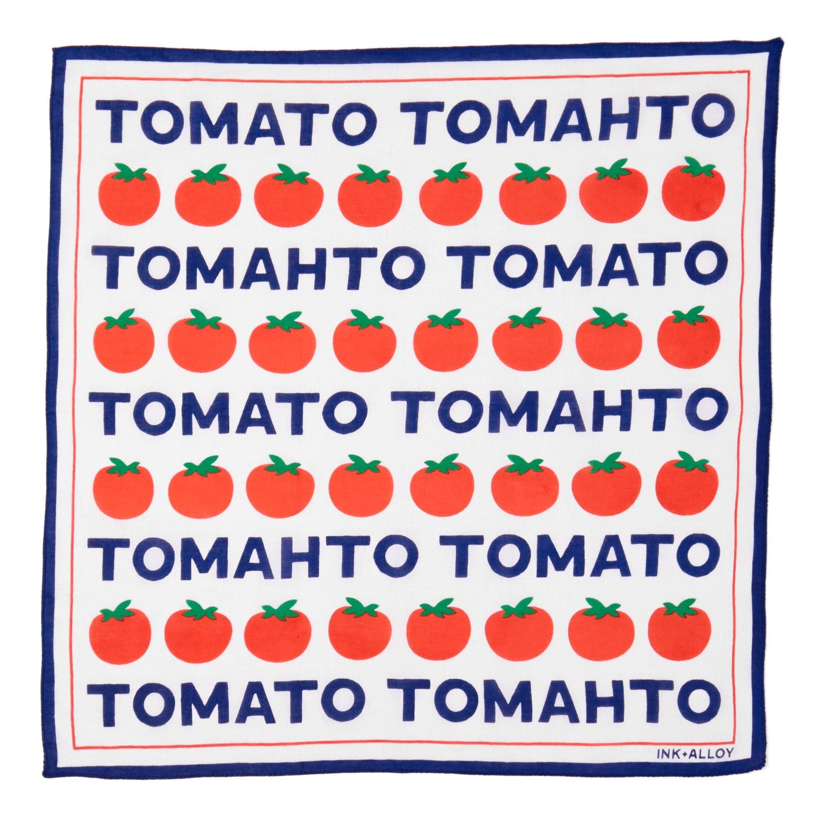 Carson Tomato Tomahto Print Scarf 21x21 Wholesale