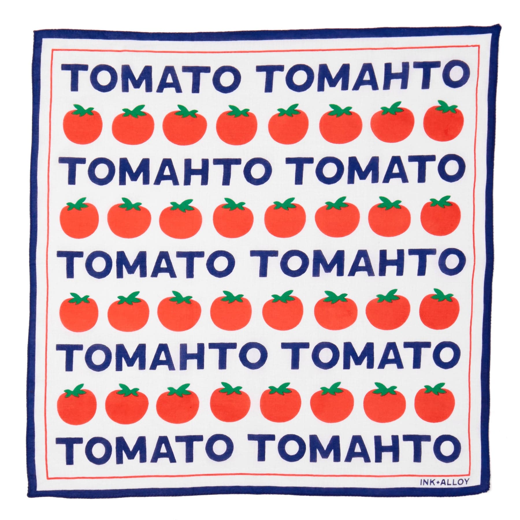 Carson Tomato Tomahto Print Scarf 21x21 Wholesale