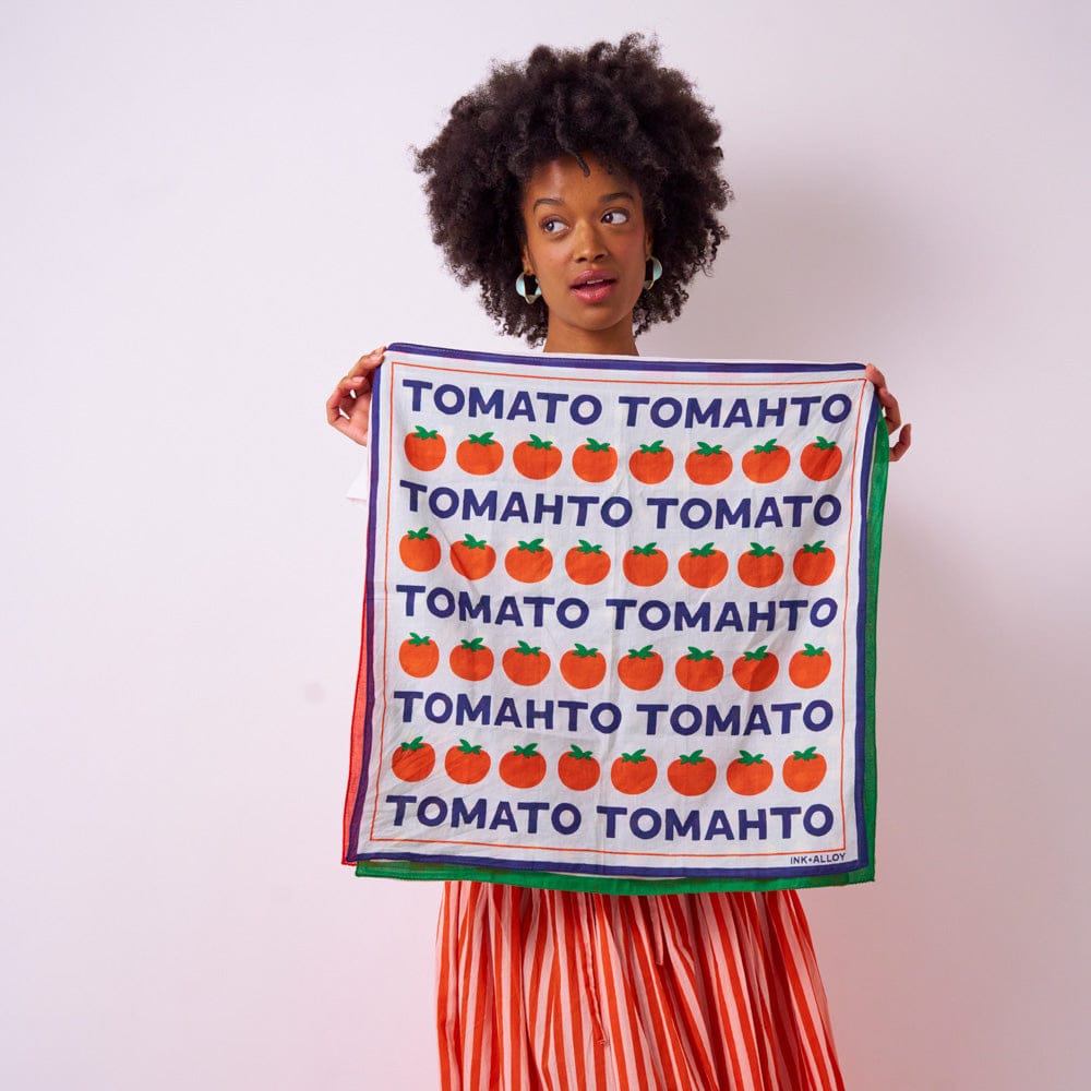 Carson Tomato Tomahto Print Scarf 21x21 Wholesale