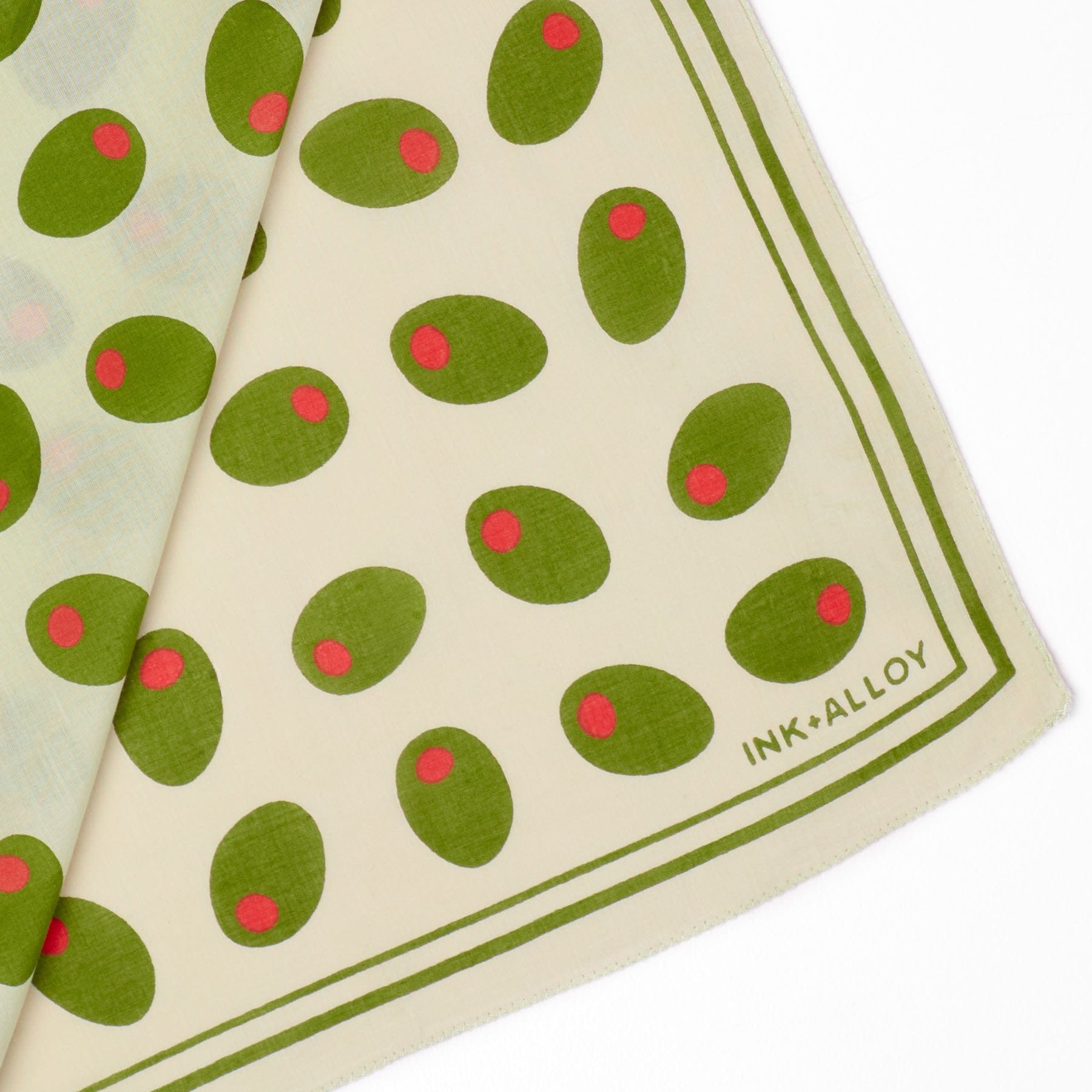 Carson Olive Print Scarf 21x21 Wholesale
