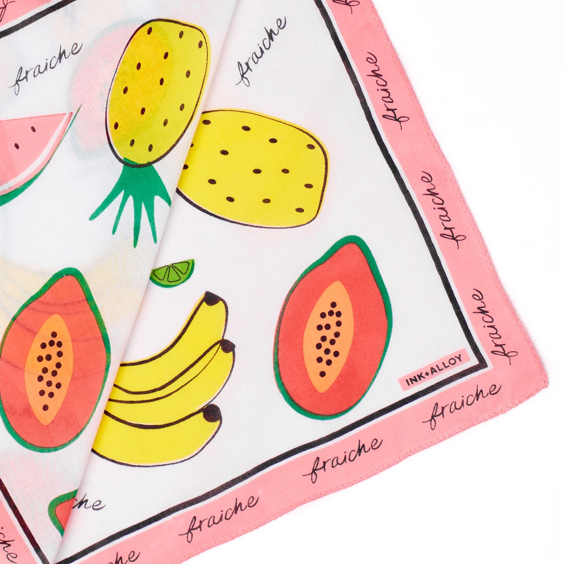 Carson Fruit Print Scarf 21x21 Wholesale