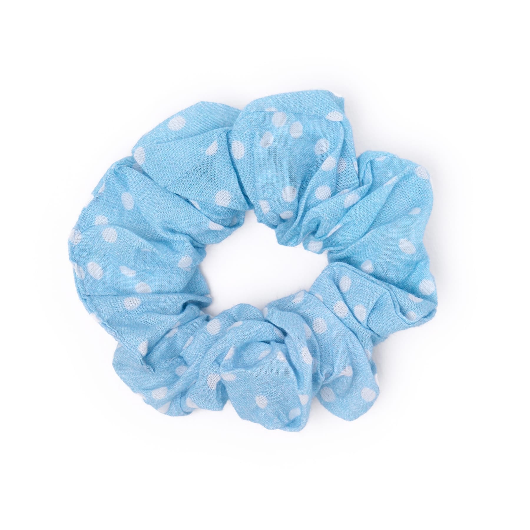 Game Day Check Scarf + Scrunchie Light Blue + White 21x21 Wholesale