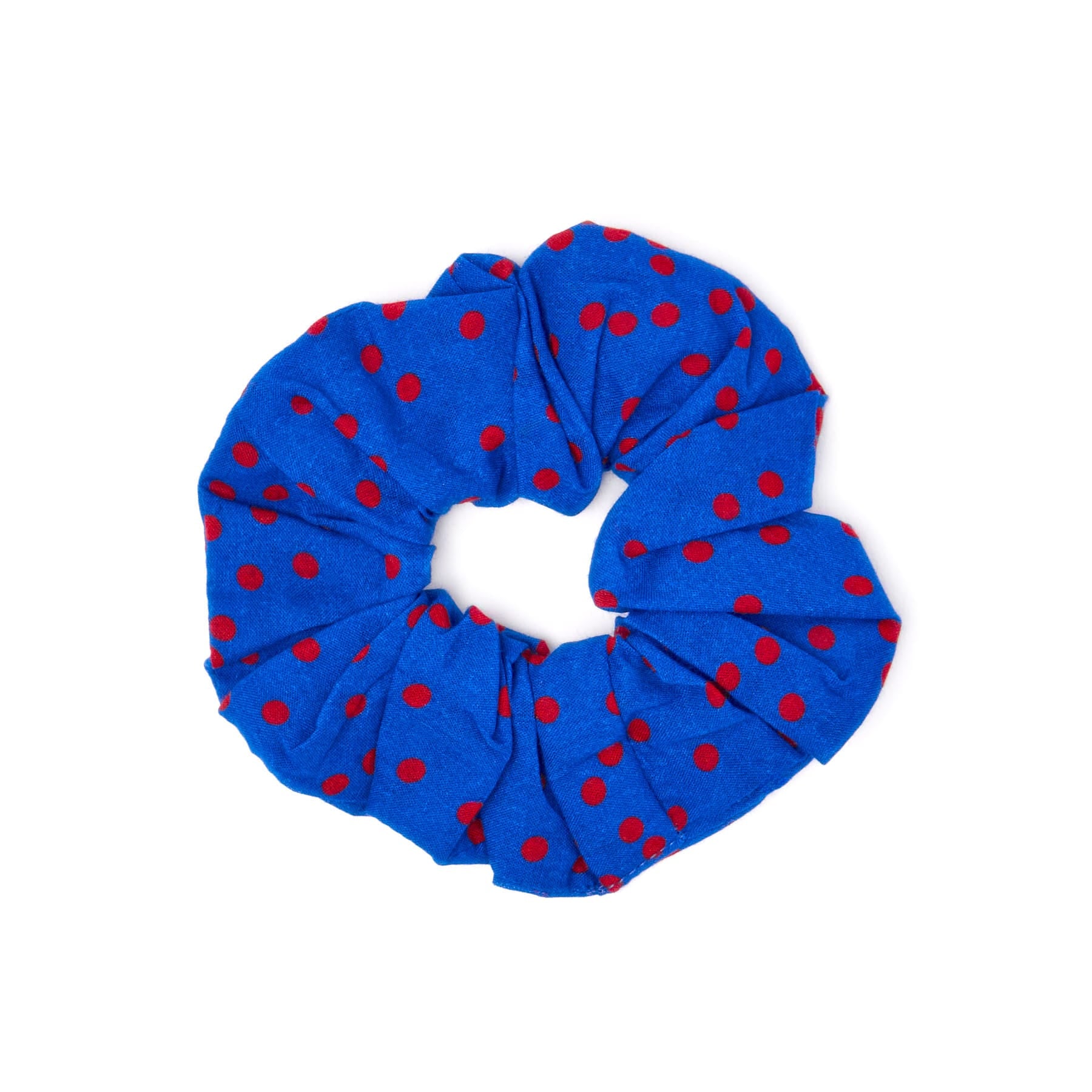 Game Day Radiating Square Scarf + Scrunchie Blue + Red 21x21 Wholesale