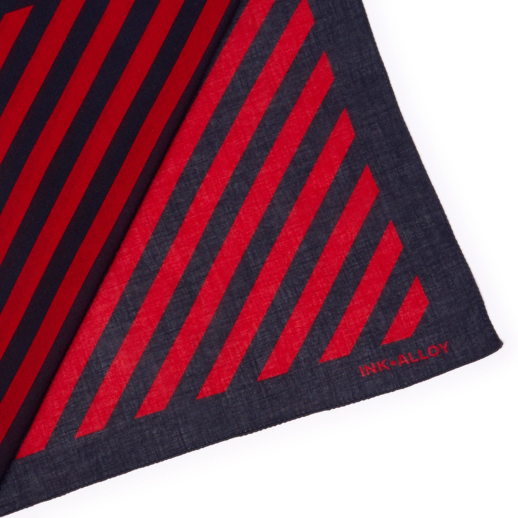 Game Day Diagonal Stripe Scarf + Scrunchie Red + Black 21x21 Wholesale