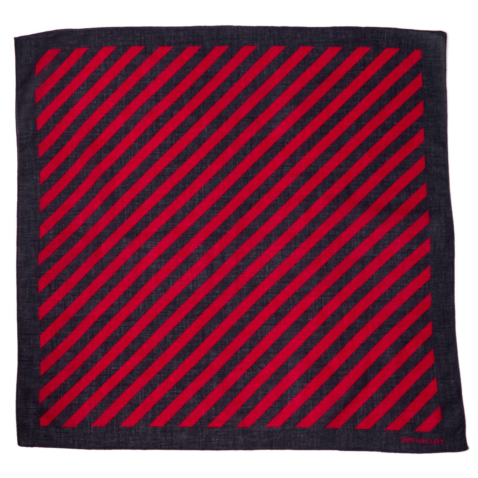 Game Day Diagonal Stripe Scarf + Scrunchie Red + Black 21x21 Wholesale