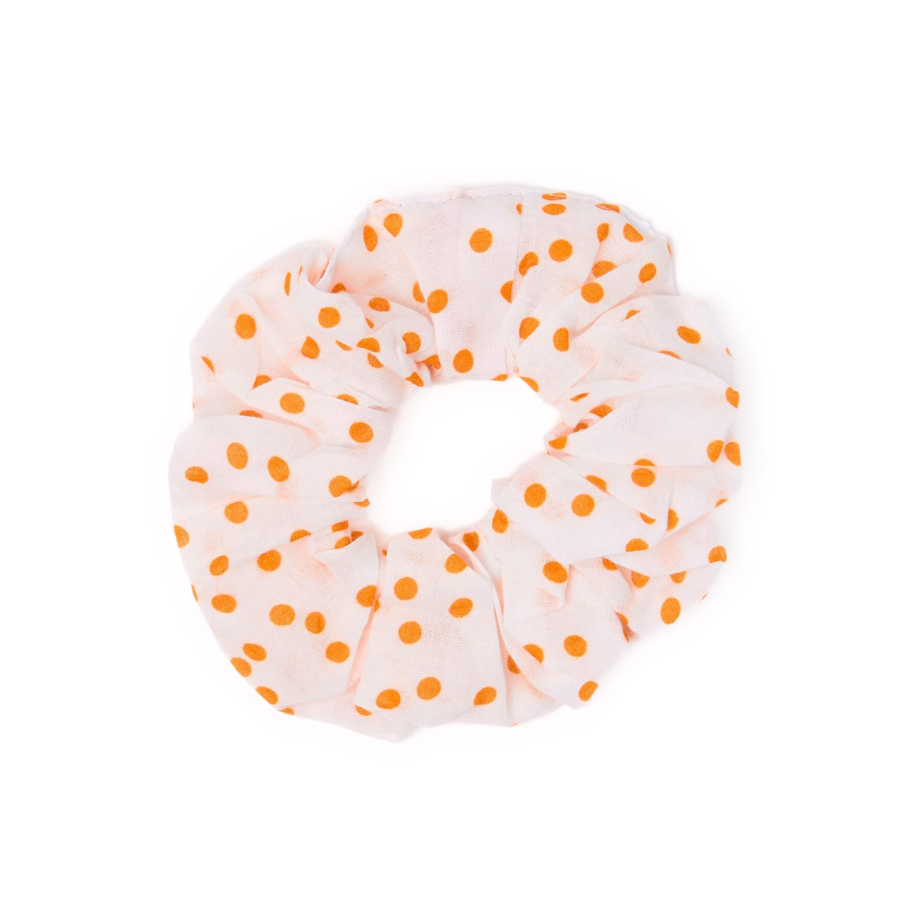 Game Day Check Scarf + Scrunchie Orange + White 21x21 Wholesale