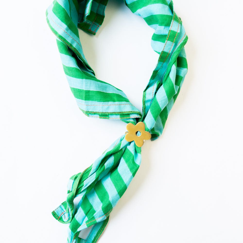 Harper Flower Bandana Ring Brass