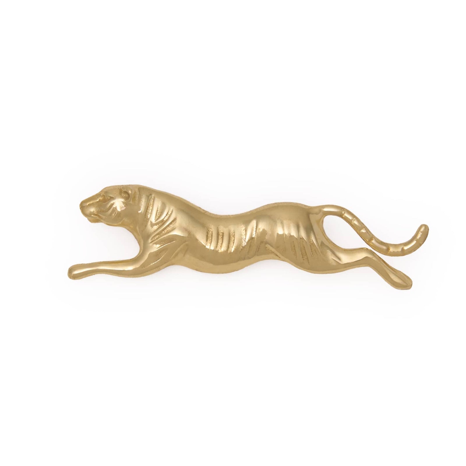 Bianca Tiger Brooch Brass