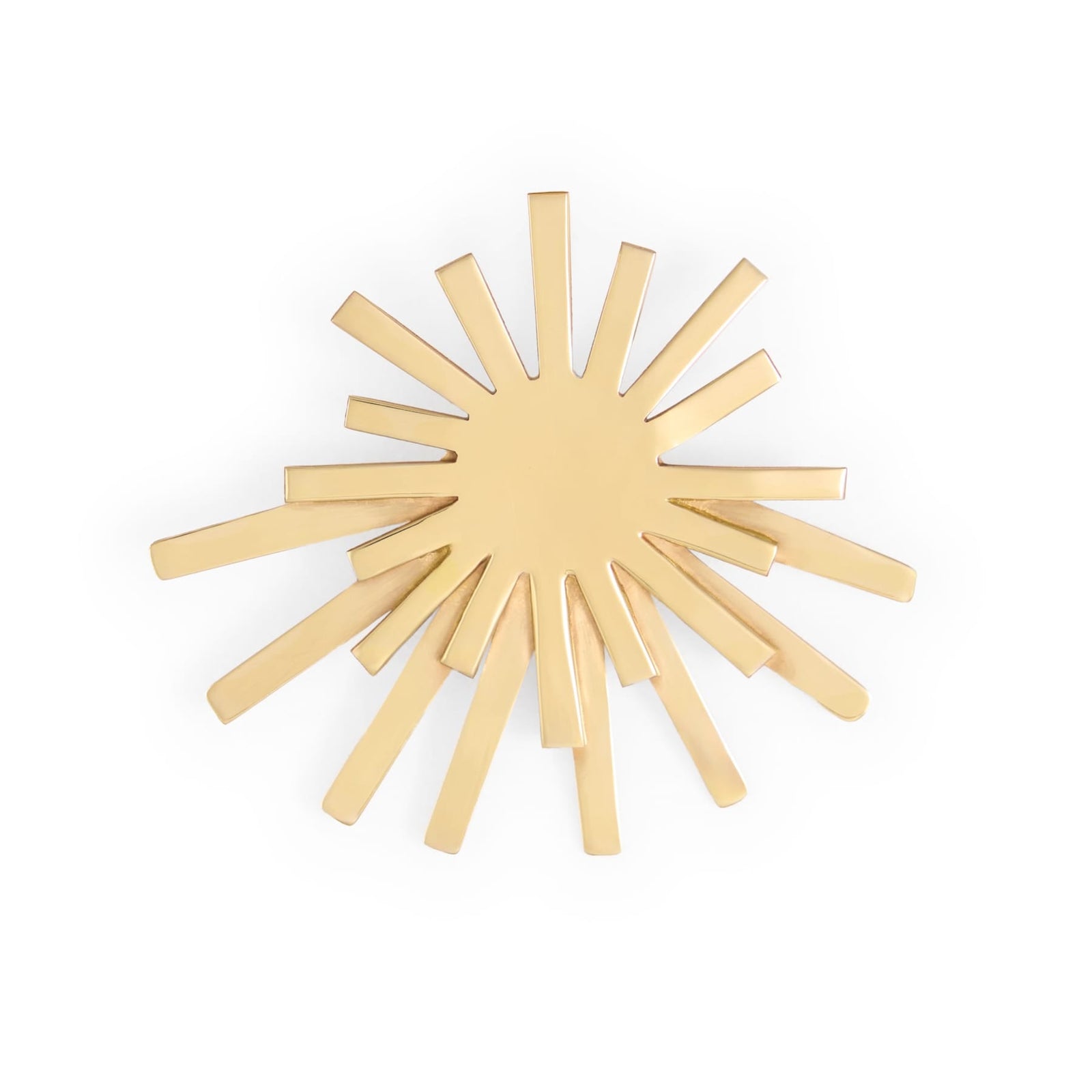 Eliza Starburst Brooch Brass