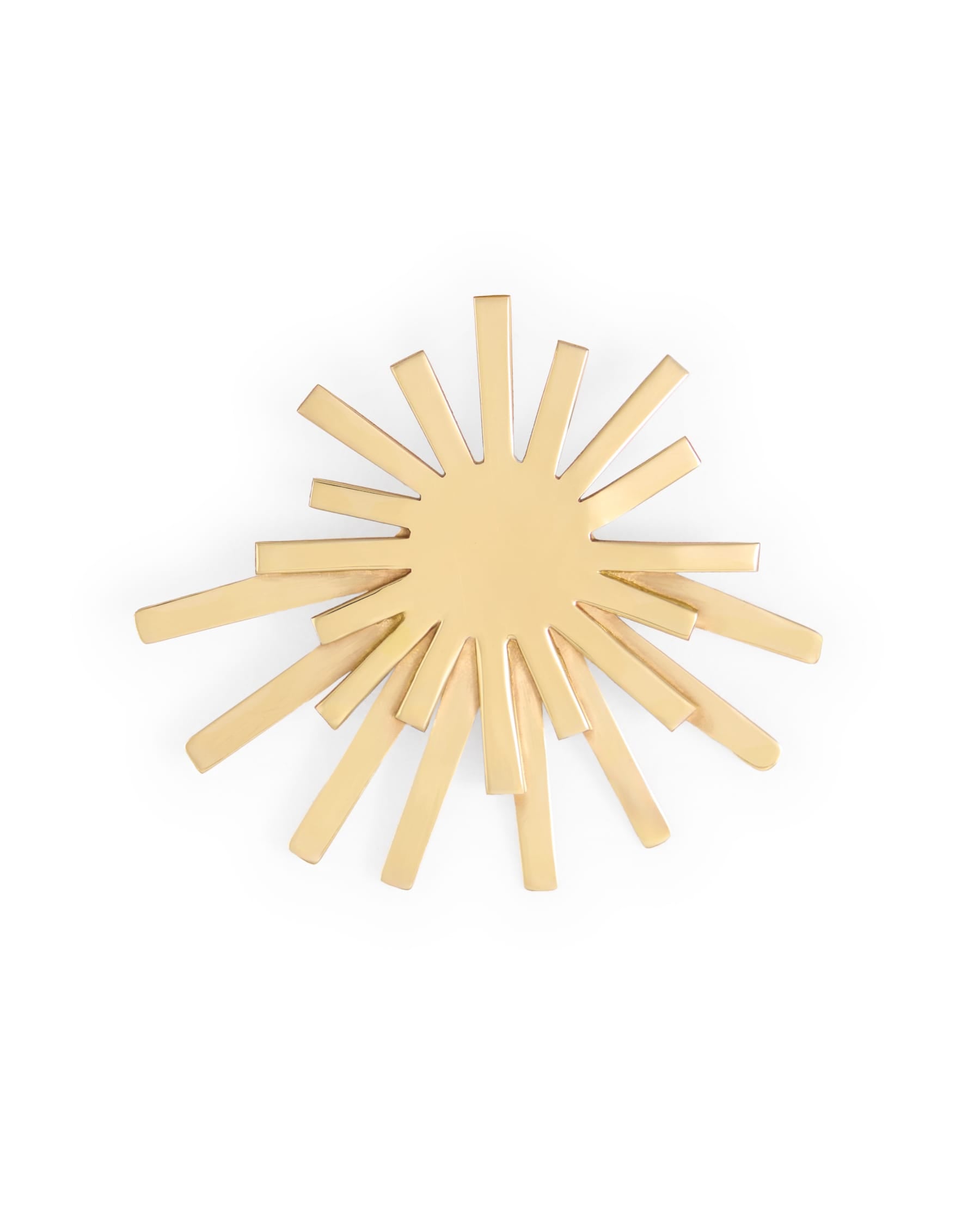 Eliza Starburst Brooch Brass