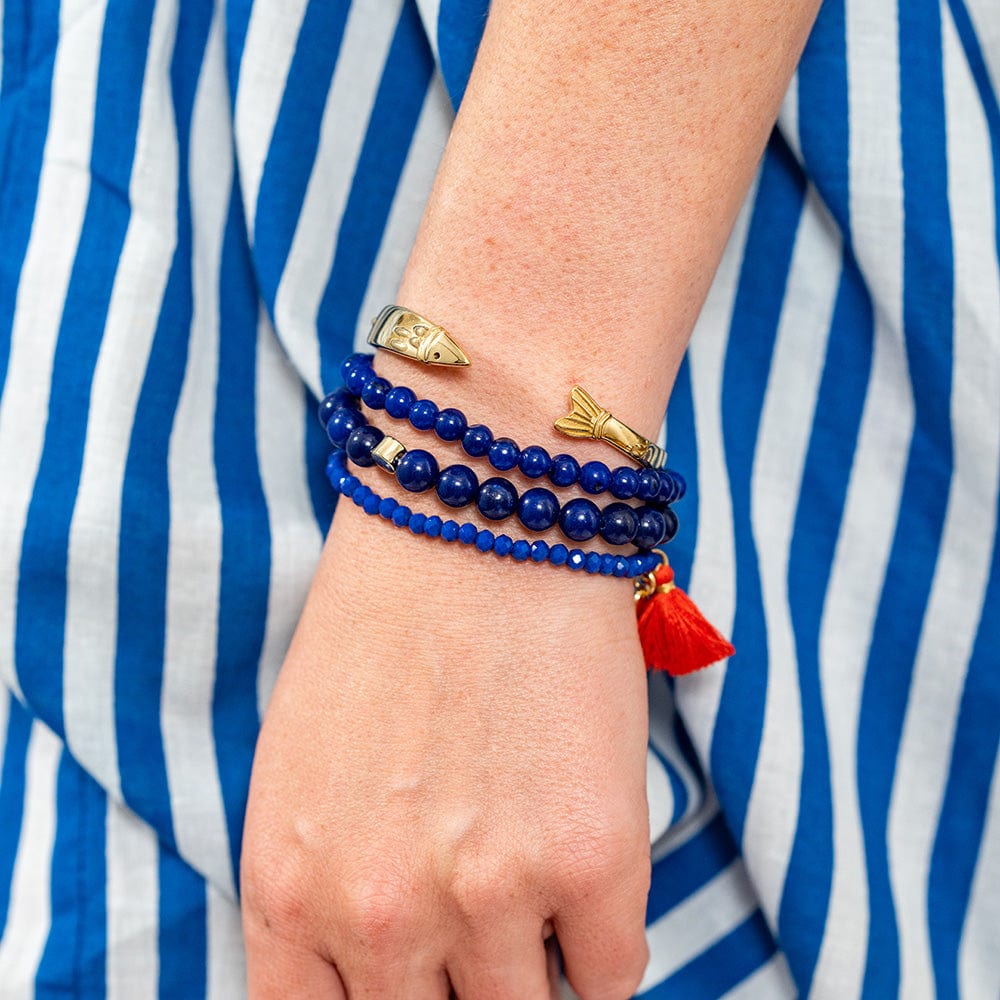 Sally Fish Cuff Bracelet Brass