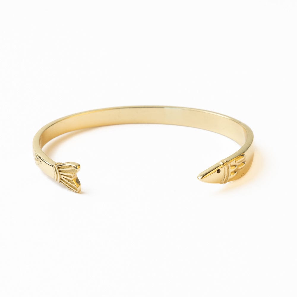 Sally Fish Cuff Bracelet Brass