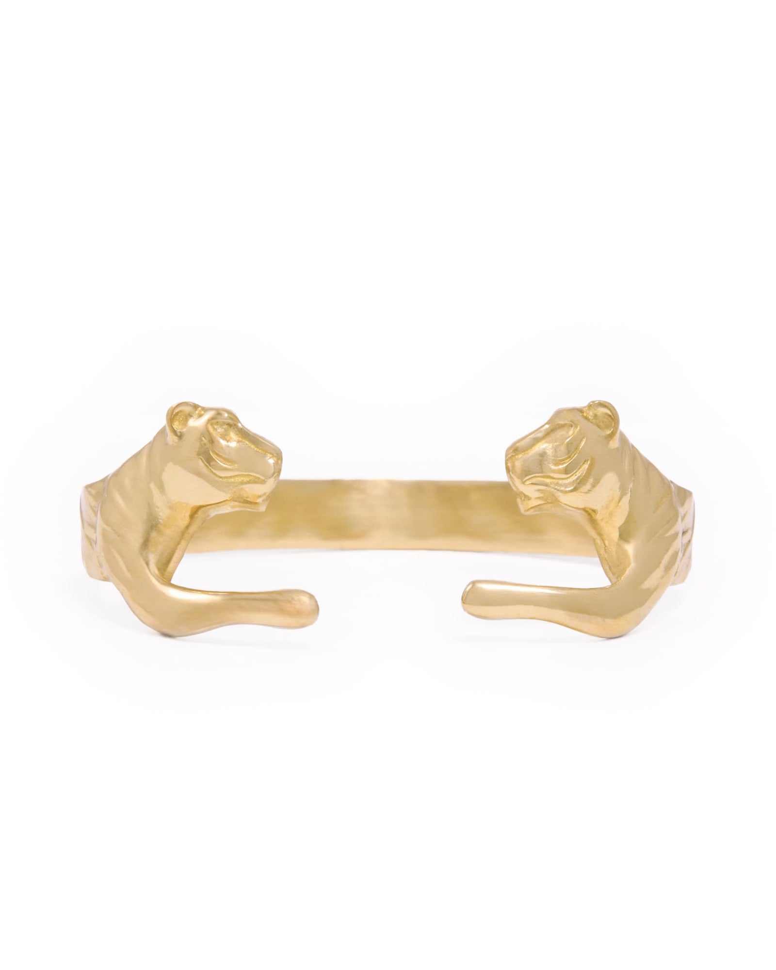 Bianca Tiger Cuff Bangle Brass