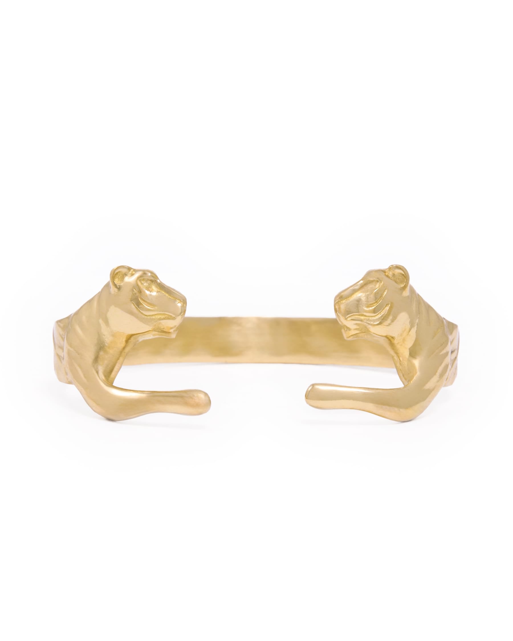 Bianca Tiger Cuff Bangle Brass
