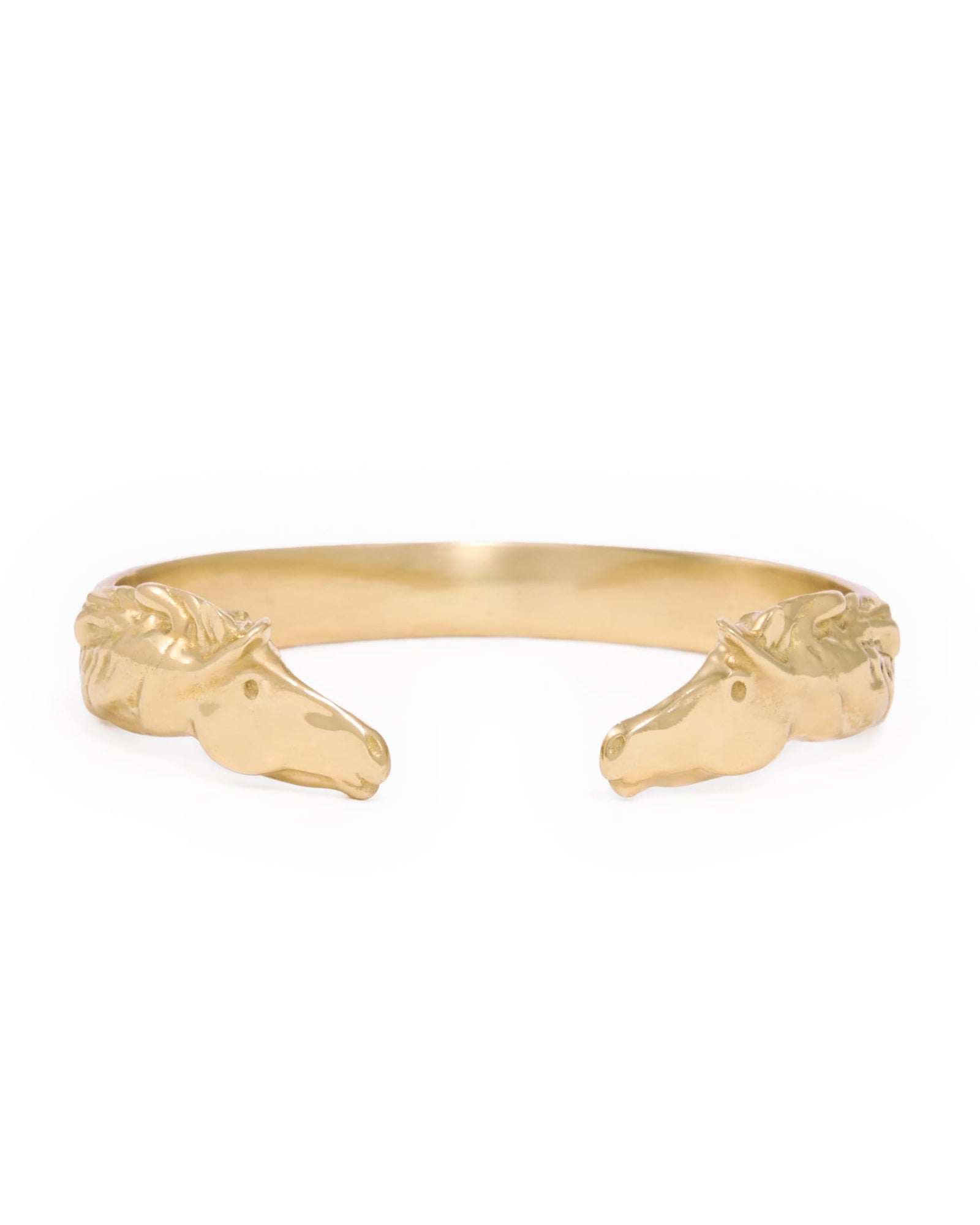Calliope Horse Cuff Bracelet Brass