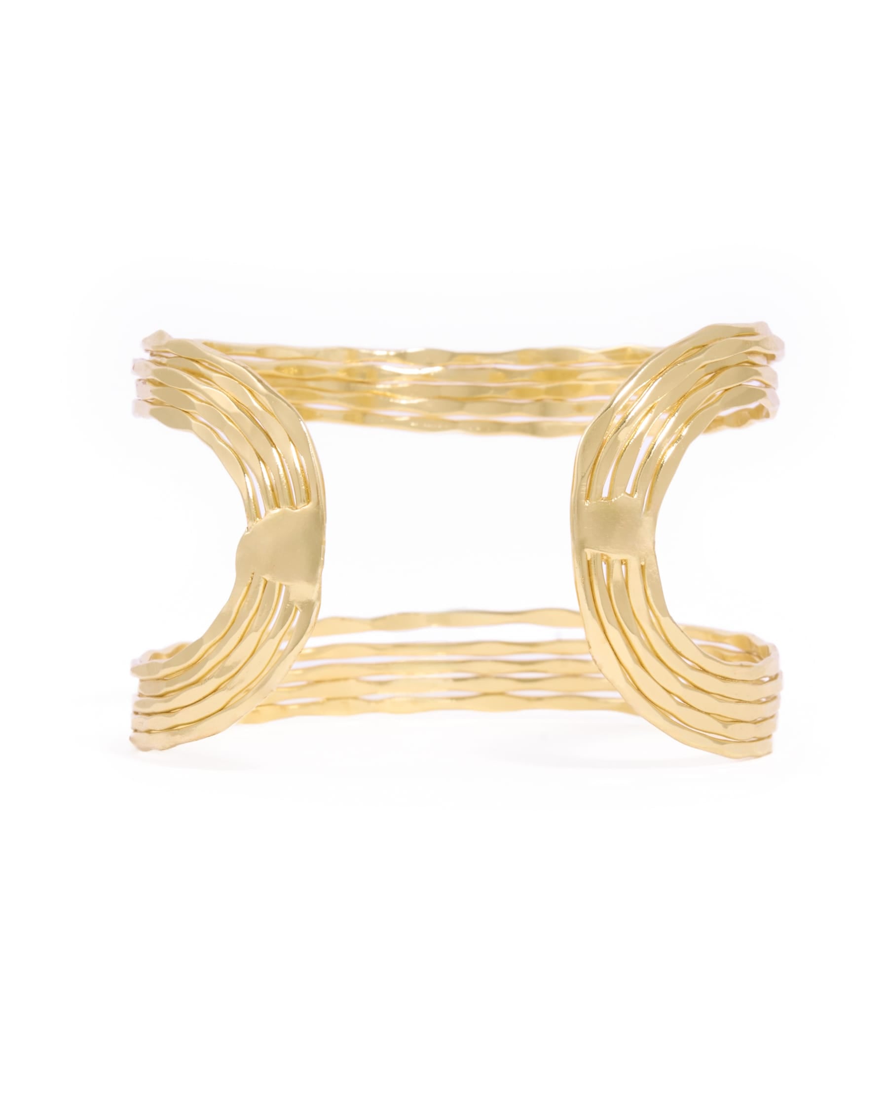 Louisa Open Wave Cuff Brass