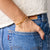 Fiona Twisted Wrap Bracelet With Boot Charm Blush Mustard
