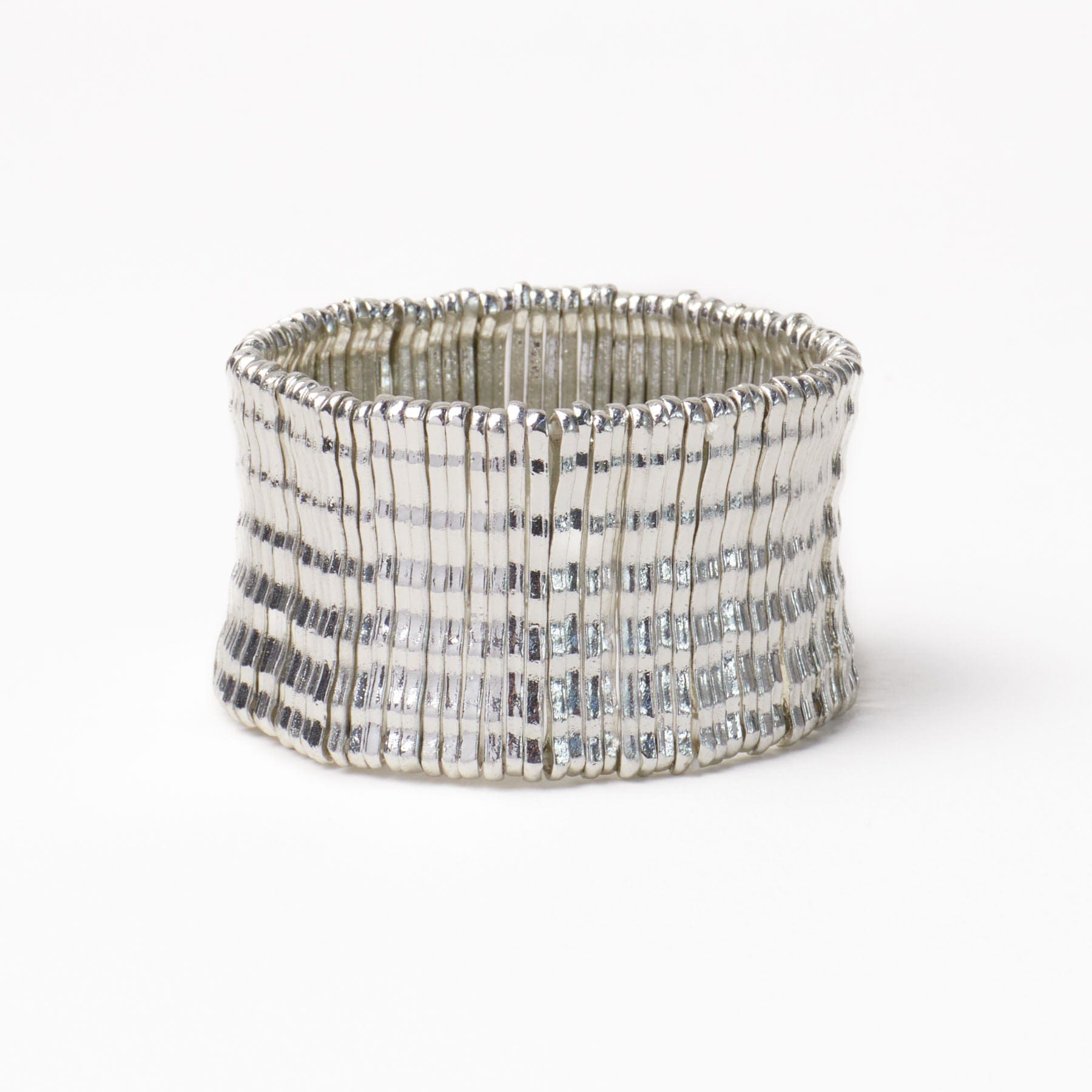 Winnie Wide Stretch Bracelet Silver Wholesale