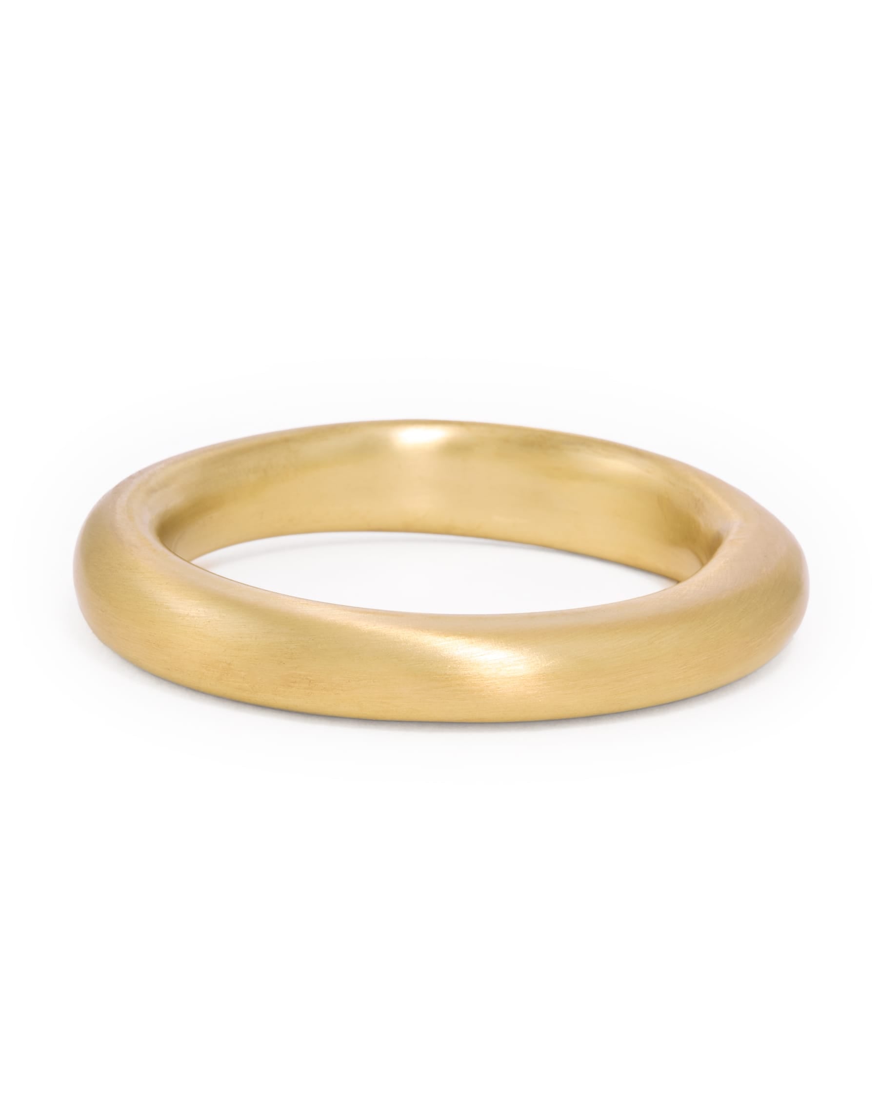 Cora Single Bangle Matte Brass