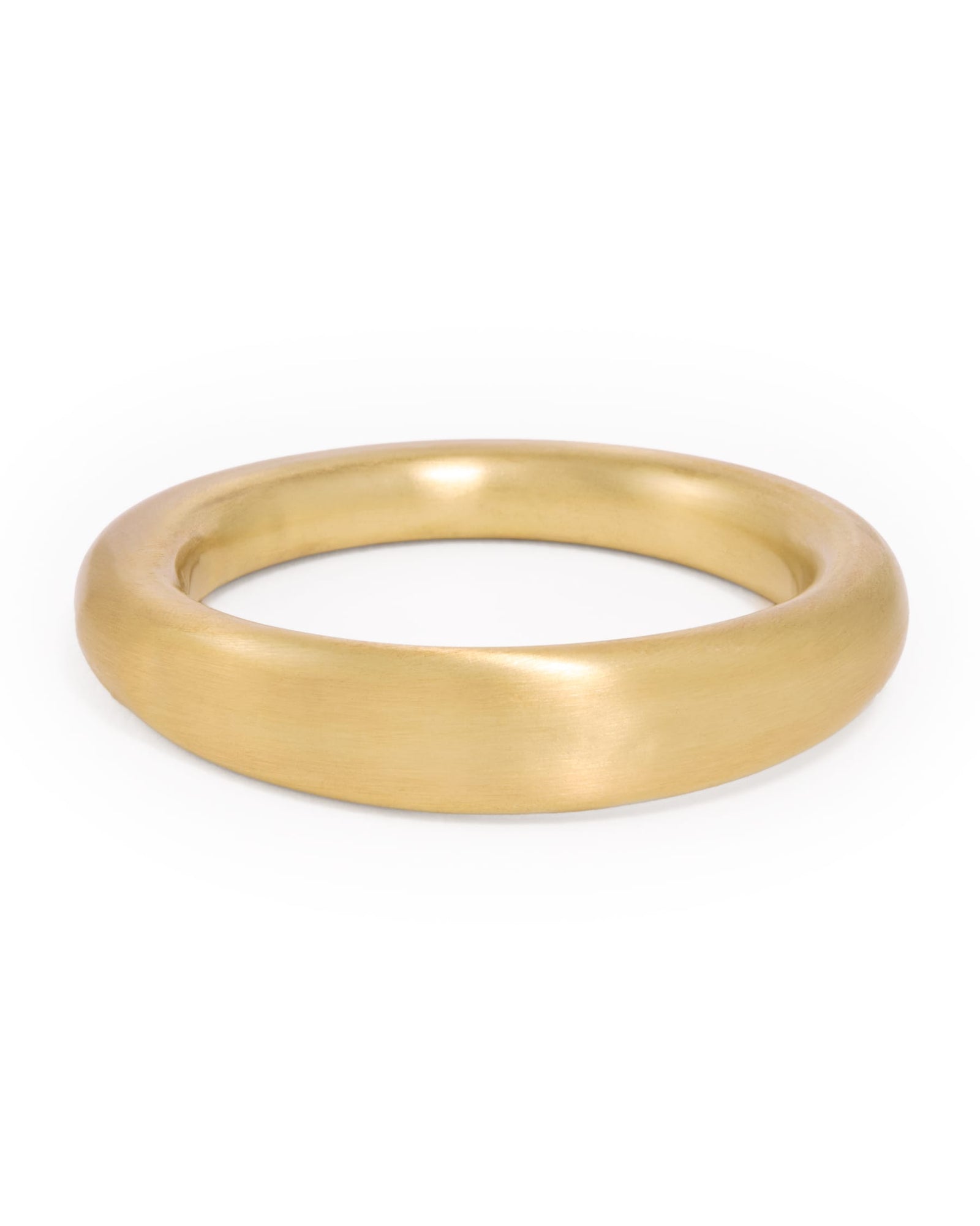 Cora Single Bangle Matte Brass
