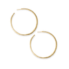 Heidi Round Hoop Earrings Brass Wholesale