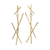 Mya Stick Cluster Dangle Earrings Brass Wholesale