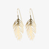 Flora Palm Leaf Earrings Brass Wholesale