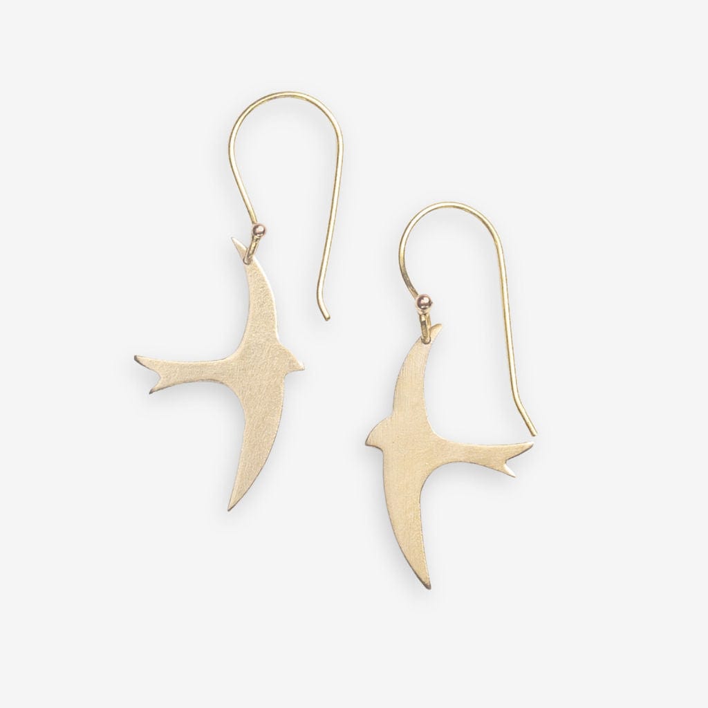 Juliet Bird Earrings Brass Wholesale
