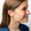 Gretchen Half Sun Threader Earrings Silver Wholesale