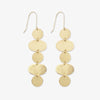 Gretchen Oval Circle Earrings Brass Wholesale