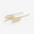 Gretchen Scalloped Threader Earrings Brass Wholesale