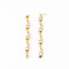 Piper Twisted Ribbon Drop Earrings Brass Wholesale