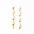 Piper Twisted Ribbon Drop Earrings Brass Wholesale