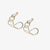 Lindsey Overlapping Chain Link Hoop Earrings Brass Wholesale