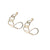 Lindsey Overlapping Chain Link Hoop Earrings Brass Wholesale