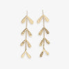 Autumn Falling Leaves Dangle Earrings Brass Wholesale