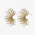 Florence Fanned Layered Loops Post Earrings Brass Wholesale