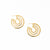 Martha Organic Three Circles Hoop Earrings Brass Wholesale