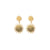 Emery Sunburst Drop Earrings Brass Wholesale