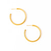 Marianne Everyday Large Chunky Hoop Earrings Brass Wholesale