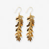 Samantha Leaf Cluster Long Dangle Earrings Brass Wholesale