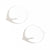 Amelia Circle Bird Hoop Earrings Silver Wholesale