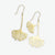 Amelia Ginkgo Leaf Earrings Brass Wholesale