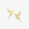 Avery Flying Birds Large Post Earrings Brass Wholesale