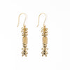 Elsa Botanical Nordic Floral Drop Earrings Brass Wholesale