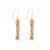 Elsa Botanical Nordic Floral Drop Earrings Brass Wholesale