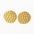 Aretha Circle With Cut Outs Post Earrings Brass