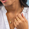 Marina Spiral Shell Pendant Necklace Brass Wholesale