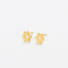 Alice Flower Post Earrings Brass Wholesale