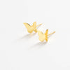 Alice Butterfly Post Earrings Brass Wholesale